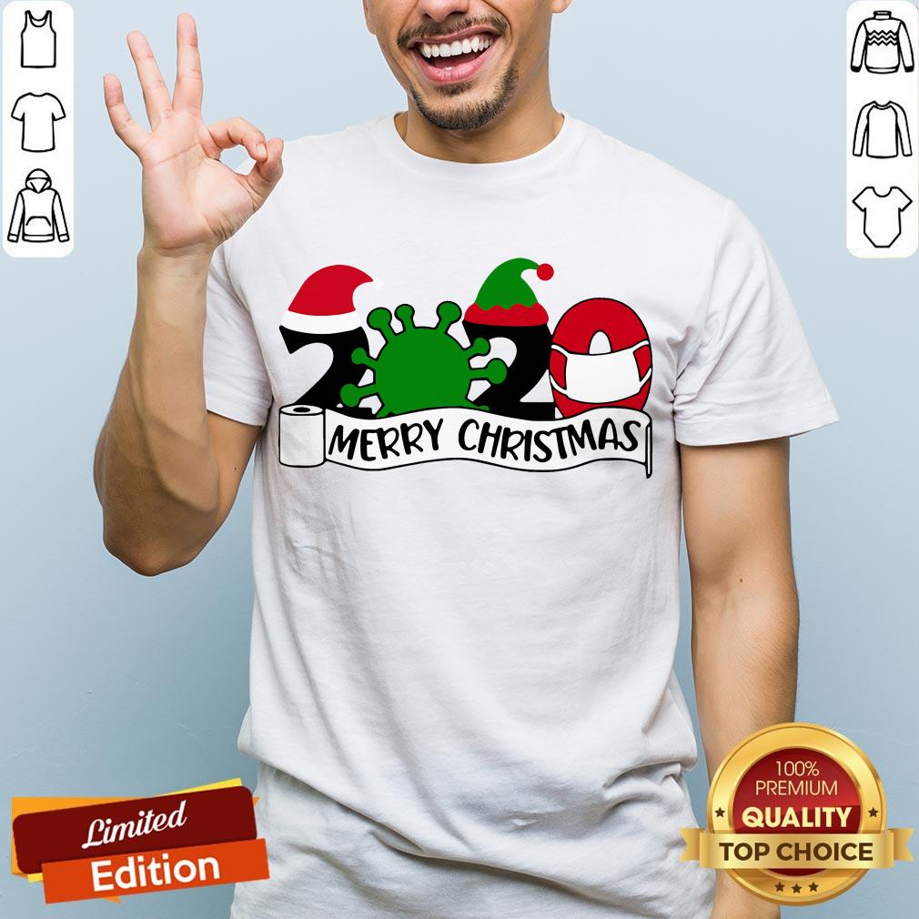 2020 Mask Quarantine Toilet Paper Merry Christmas Shirt