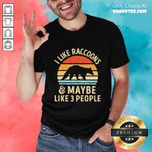Excited I Like Raccoons Vintage Shirt