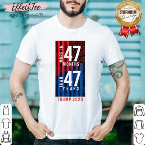 2020 Election Trump Biden Debate 47 Months 47 Years Shirt