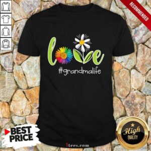 Love Grandma Life Flower Artistry Shirt