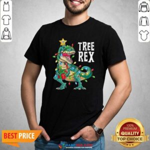 Good Tree Rex Christmas Tree Dinosaur Shirt