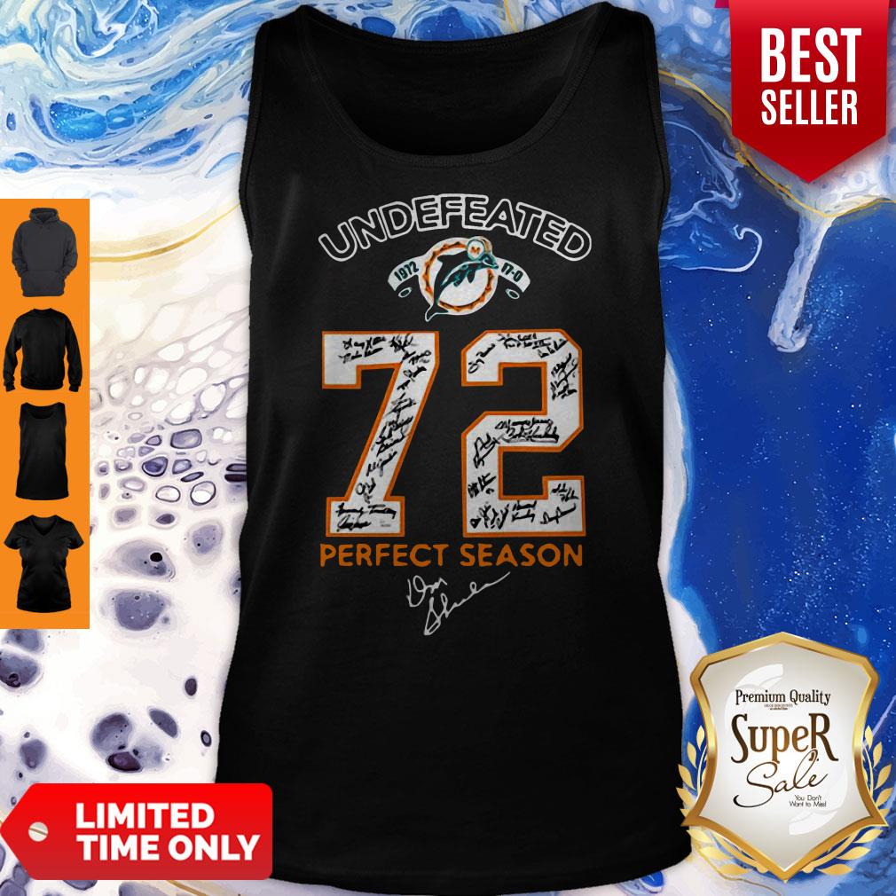 Nice Miami Dolphins Undefeated 1972 72 Perfect Season Signatures Shirt