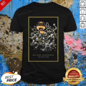 Original 2020 Nba Champions Los Angeles Lakers Team Signatures Shirt