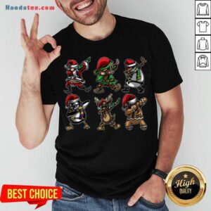 Perfect Santa Daabing with Friends Christmas Gift T-Shirt