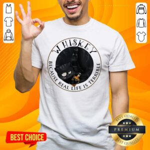 Nice 5 Whiskey Life Is Terrible Cats Shirt