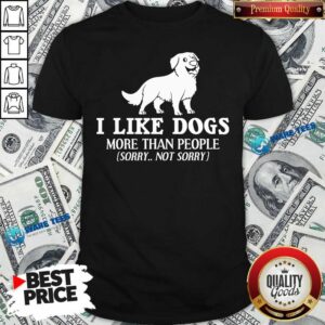 Top I Like Dogs More Than People Bernese Mountain Puppies Shirt
