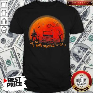 Official I Hate People Moon Halloween Shirt