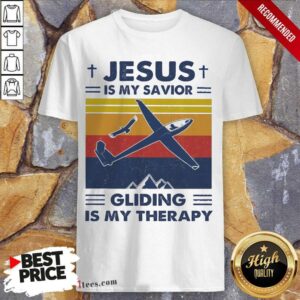 Cool Jesus s My Savior Gliding Is My Therapy Vintage Shirt