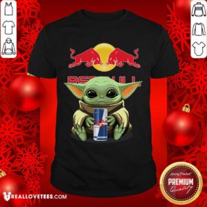 Funny Baby Yoda Hugs Red Bull Shirt
