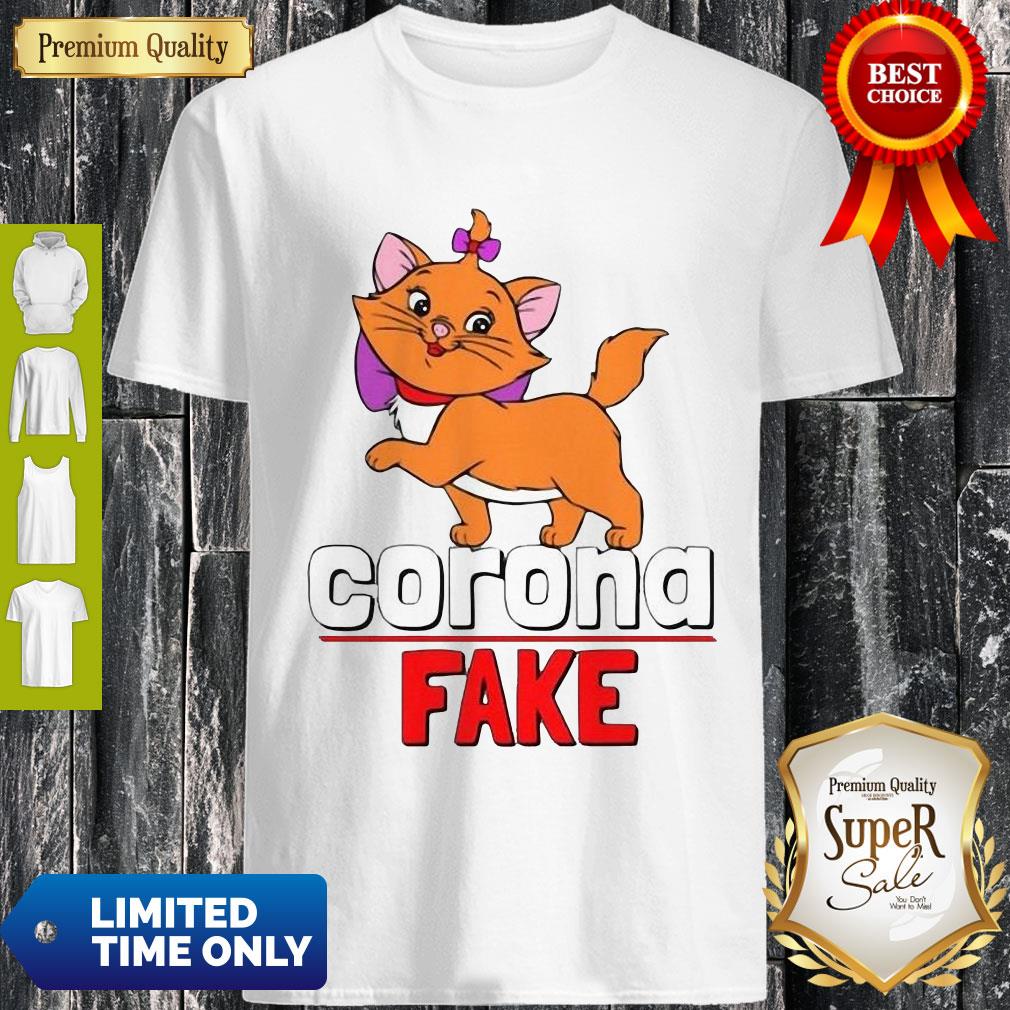 Awesome Cute Cat Kitty Corona Fake Shirt