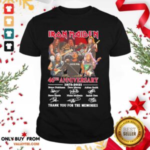 Pro Iron Maiden 46th Anniversary 1975 2021 Thank You For The Memories Signatures Shirt
