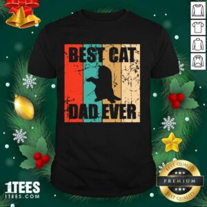 Funny Best Cat Dad Ever Vintage Shirt