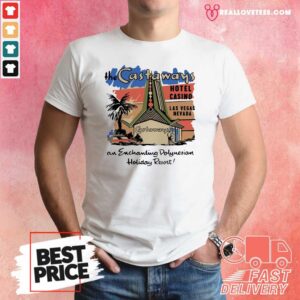 Love The Castaways Polynesian Resort Hotel Vintage Las Vegas Shirt