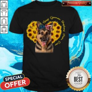 Premium Best German Shepherd Sunflower Mom Ever Shirt