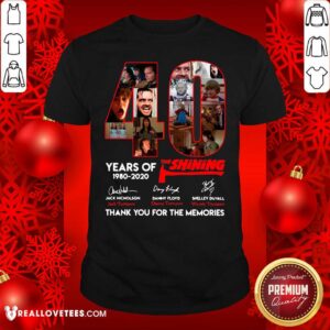 Vip The Shining 40 Years Thank You For The Memories Signatures Shirt
