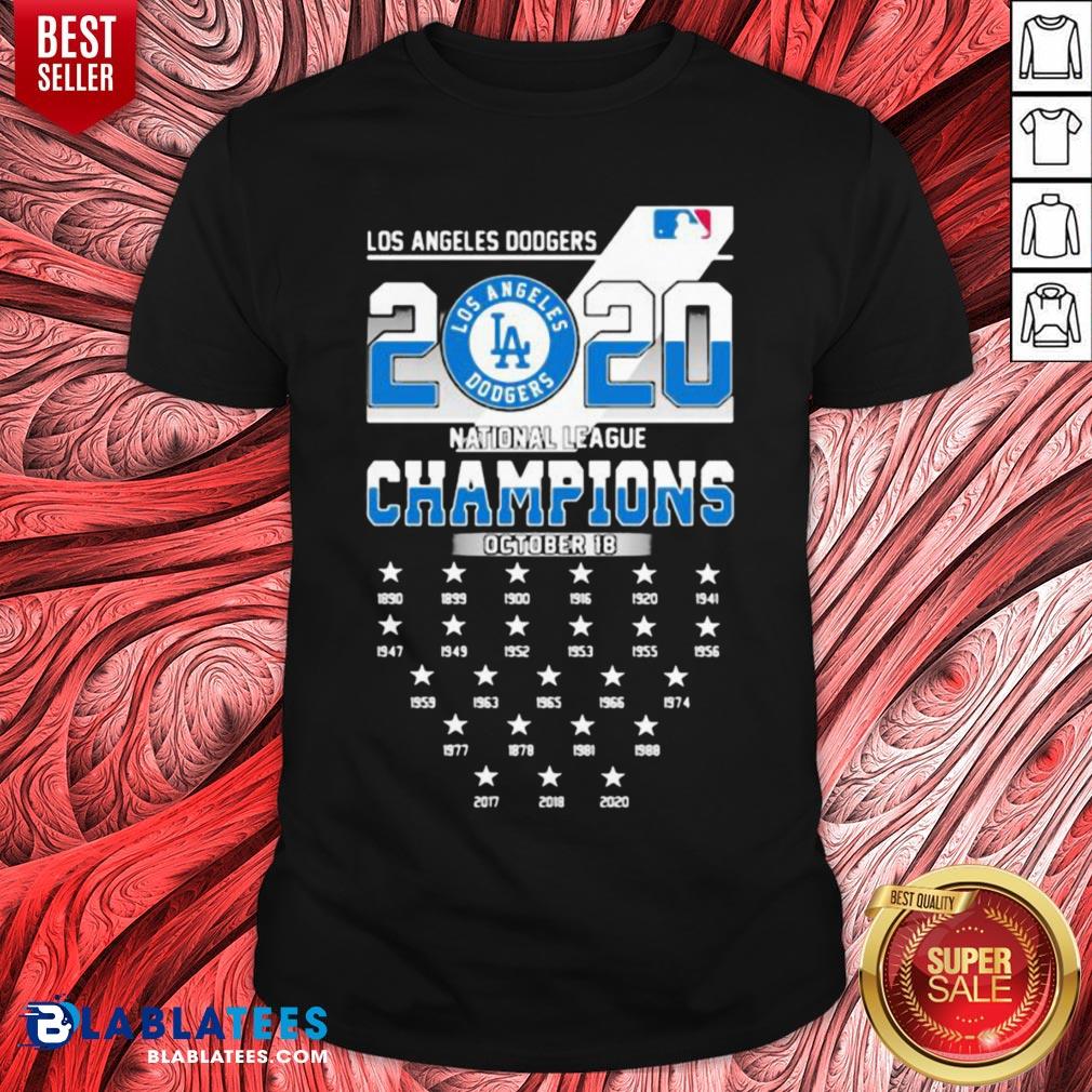 Nice Los Angeles Dodgers 2020 National League Champions Shirt