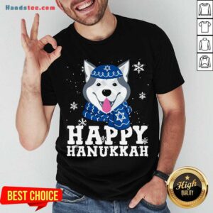 Perfect Merry Christmas Happy Hanukkah Husky Dog Funny Noel Xmas Shirt