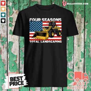 Cool Four Season Total Landscaping American flag Shirt