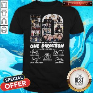 Premium 10 Years Of One Direction 2010 2020 Signatures Shirt
