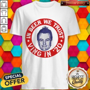 Nice Fear Lee Ving In Beer We Trust Shirt
