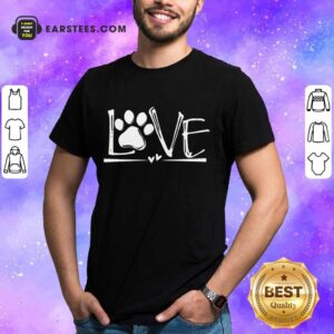 Premium Dog's Footprint Love Shirt