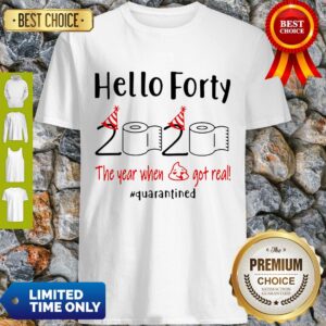 Nice Hello Forty 2020 The Year When Shirt