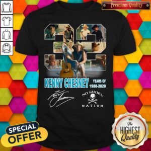Original 32 Kenny Chesney Years Of 1988 2020 Signature Shirt