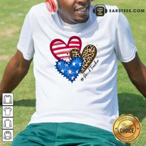 Heart USA Leopard Pre-k Teacher Shirt