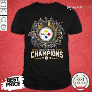 Hot Pittsburgh Steelers Team Football 2020 Afc North Division Signatures Shirt