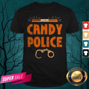 Halloween Costume Candy Police Fun Pumpkin Policeman Uniform Shirt