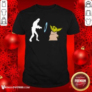 Love Star Wars Mandalorian Baby Yoda Grogu stunned Shirt