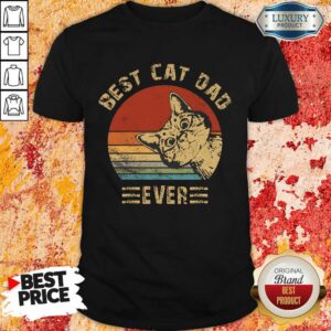 Vip Best Cat Dad Ever Vintage Shirt