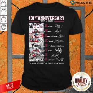 Nice Ohio State Buckeyes Football 131st Anniversary 1890 2021 Thank You For The Memories Signatures Shirt