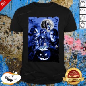 Awesome Horror Characters Los Angeles Dodgers Shirt