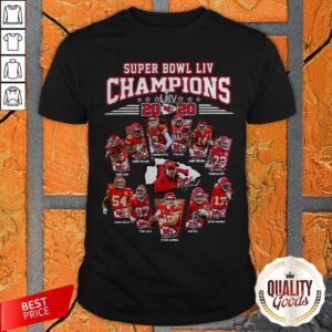 Super Bowl LIV Champions 2020 Kansas City Chiefs Signatures Shirt