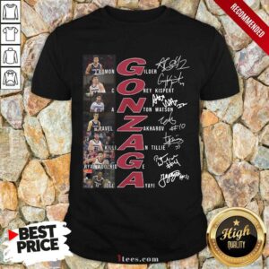 Ecstatic Gonzaga Basketball All Team Signature Shirt