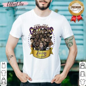 Hot 2020 NBA Champions Los Angeles Lakers 17 Champs Cartoon Shirt