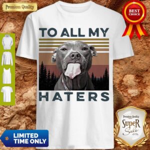 Cute Pit Bull To All My Haters Vintage Shirt
