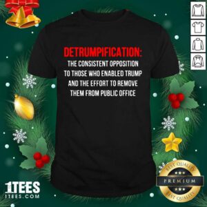 Wonder Detrumpification The Consistent Opposition To Those Who Enable Trump Shirt