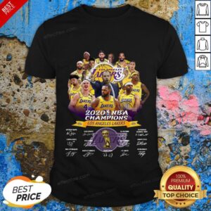 2020 Nba Champions Los Angeles Lakers Signatures Shirt