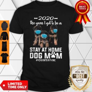 Nice 2020 The Year I Got To Be A Stay At Home Companion Dog Mom Quarantine Shirt