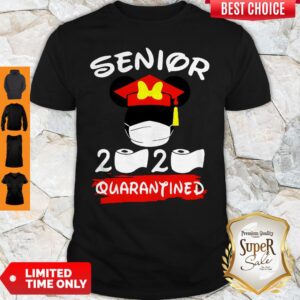 Official Minnie Mouse Mask Senior 2020 Quarantined Coronavirus Shirt