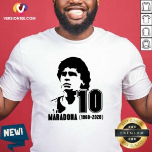 Cute Diego Maradona 10 Rest In Peace Maradona 1960 2020 Shirt