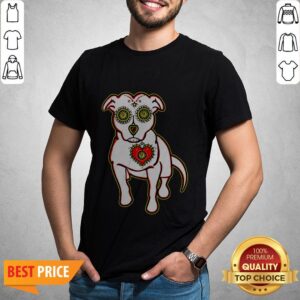 Day Of The Dead Styled Pitbull Dia De Los Muertos Shirt