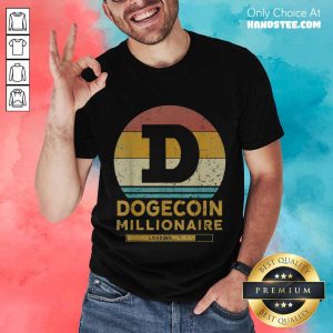 Great 1 Dogecoin Millionaire Vintage Shirt