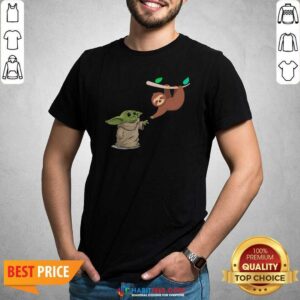 Awesome Baby Yoda And Sloth Shirt