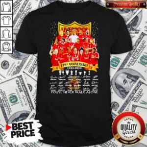 Nice Liverpool Football Club 128TH Anniversary 1892 2020 Signatures Shirt
