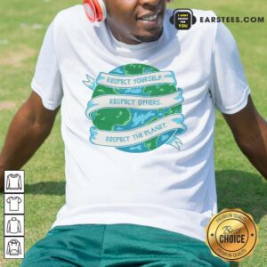 Respect The Planet Toddler Baseball Earth Day Shirt