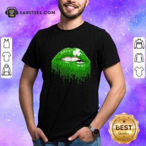 Original Irish Green Lip Patricks Day Shirt