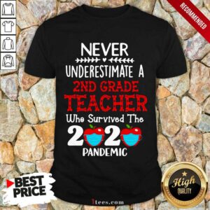 Better Never Underestimate A 2nd Grade Teacher Who Survived The 2020 Pandemic Shirt
